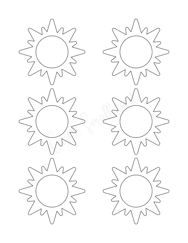 Sun Templates (Lots Of Shapes and Sizes) - Cassie Smallwood