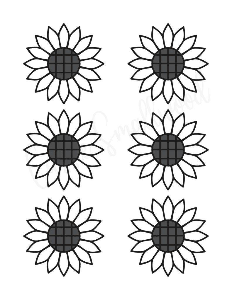 9 Free Printable Sunflower Templates Cassie Smallwood