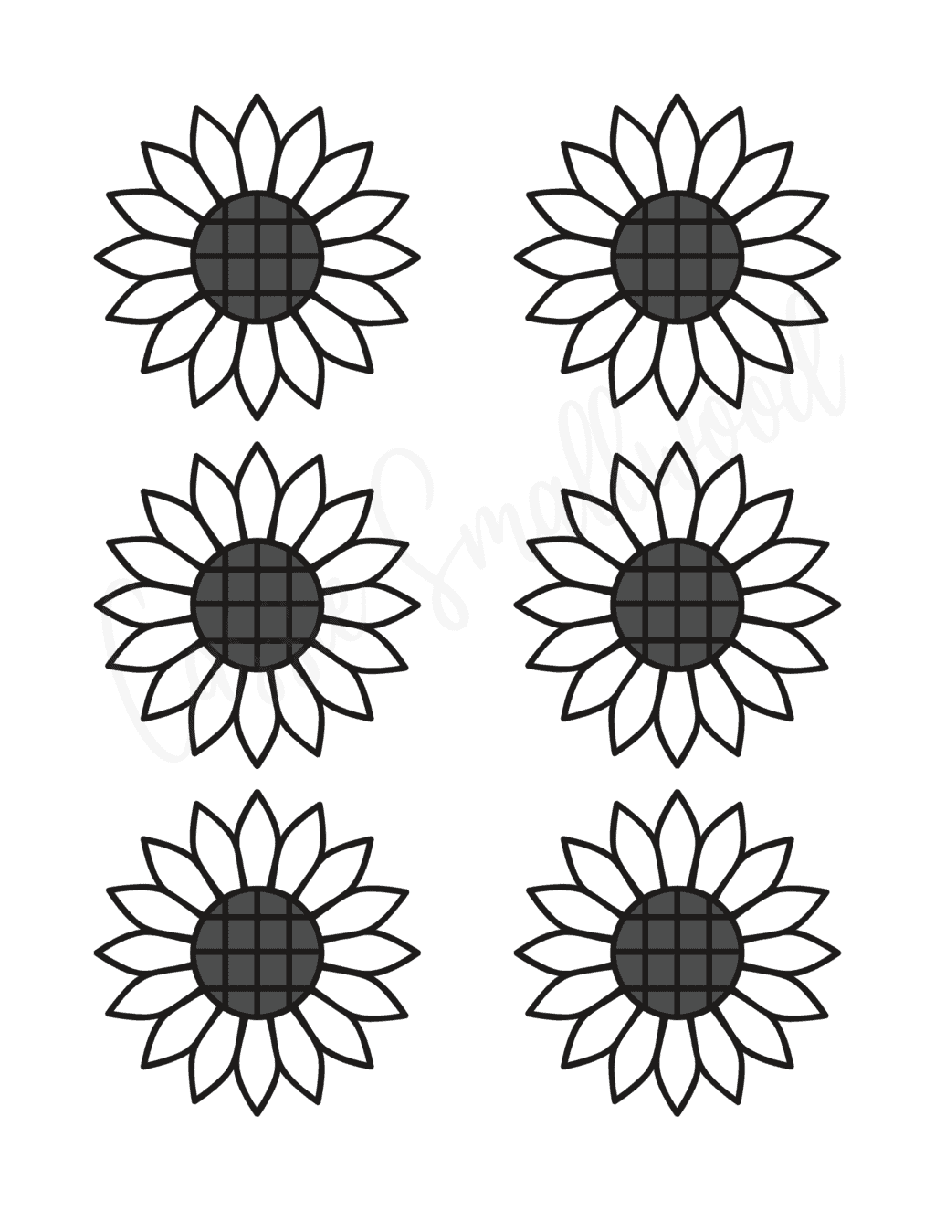 sunflower-templates-printable