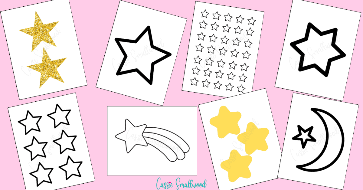 Star Template Printables: Large & Small Star Stencils - The Organized Mom