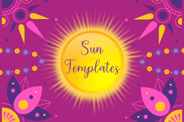 Sun Templates (Lots Of Shapes and Sizes)