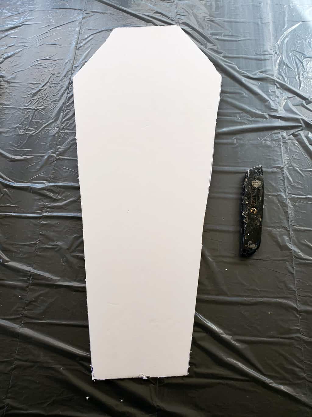 Printable Coffin Template And DIY Foam Board Halloween Craft Cassie