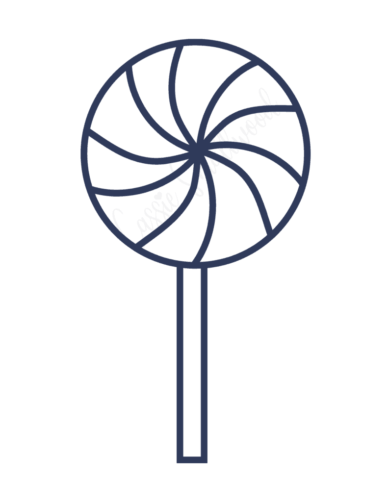 Lollipop Template Printable