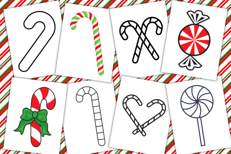 17 Awesome Candy Cane Templates