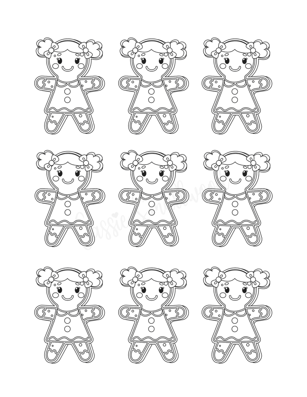 22 Adorable Gingerbread Man Templates - Cassie Smallwood