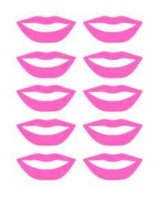 15 Pretty Lips Templates - Cassie Smallwood