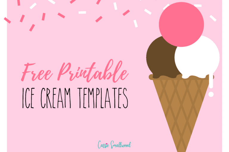 10 Cute Printable Ice Cream Templates