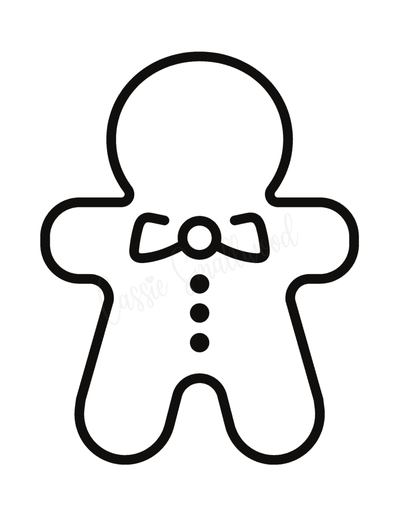 Gingerbread Boy Outline gingerbread-boy-outline