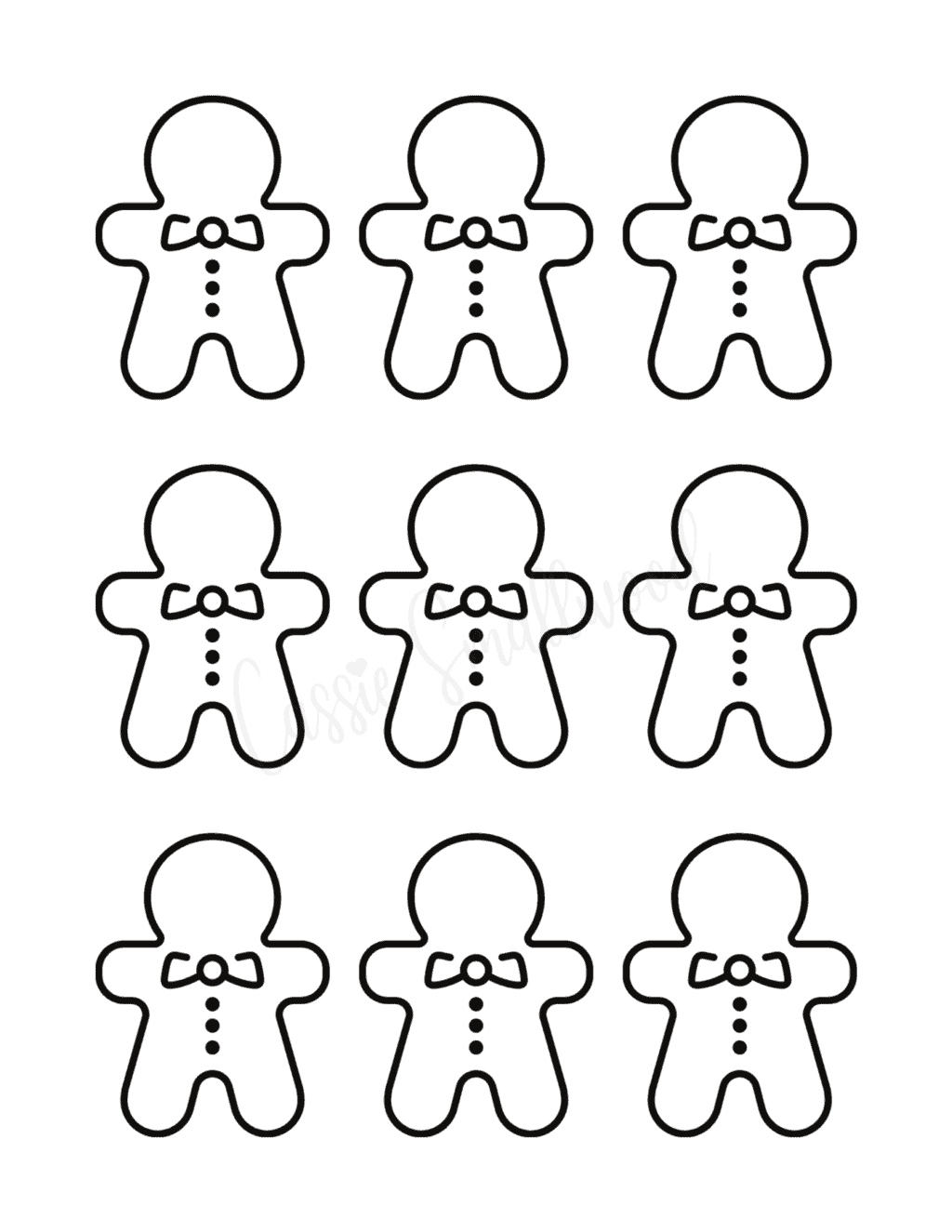 22 Adorable Gingerbread Man Templates Cassie Smallwood