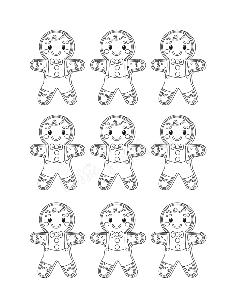 small gingerbread person template for crafts