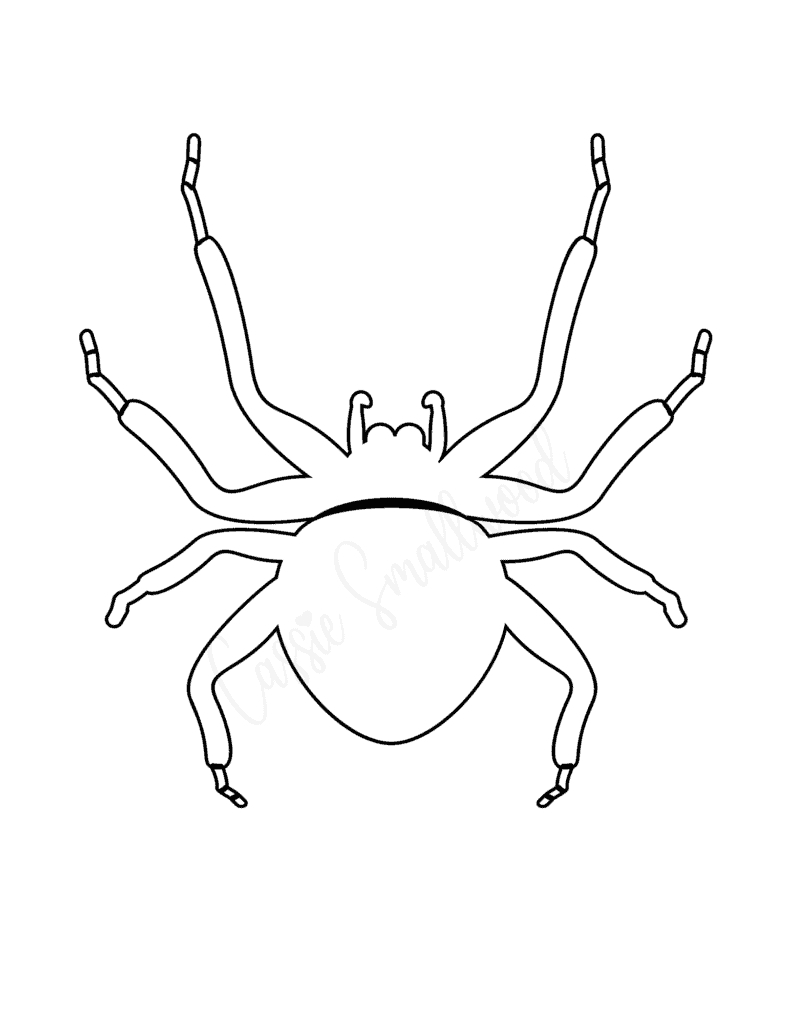 spooky spider cutouts free printable spider stencil creepy spider for coloring in