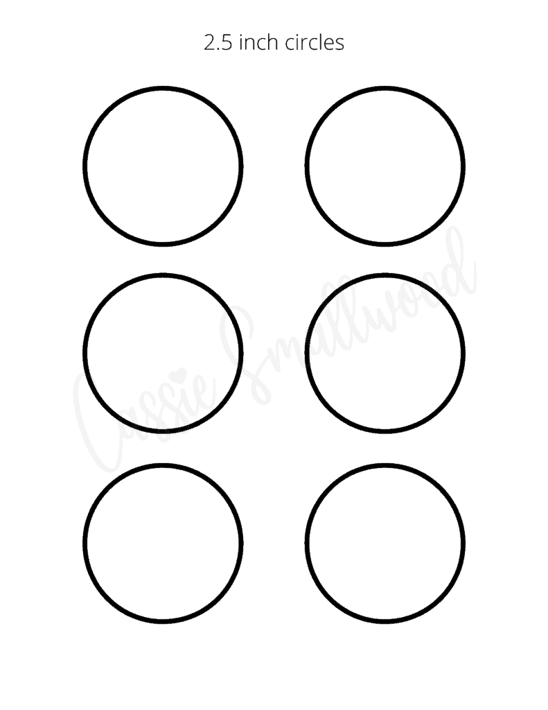 two and a half inch circle templates free printable