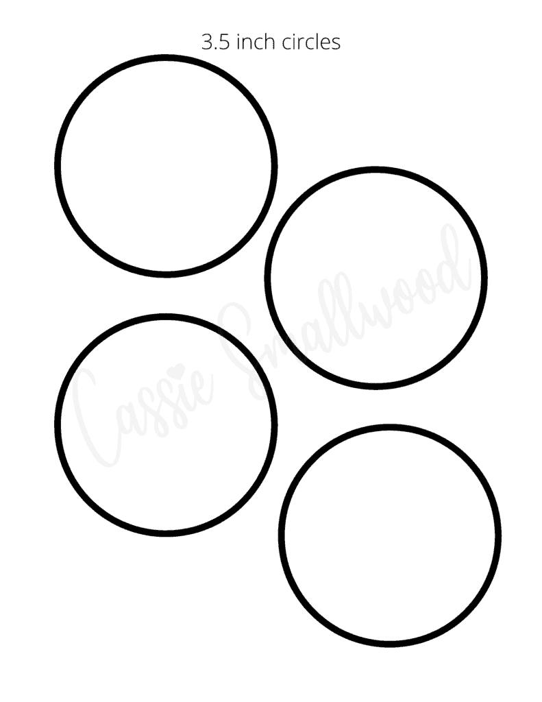 three and a half inch circle templates free printable pdf