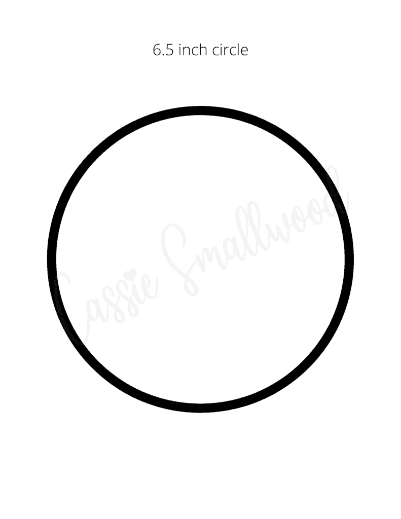 6.5 inch circle template printable