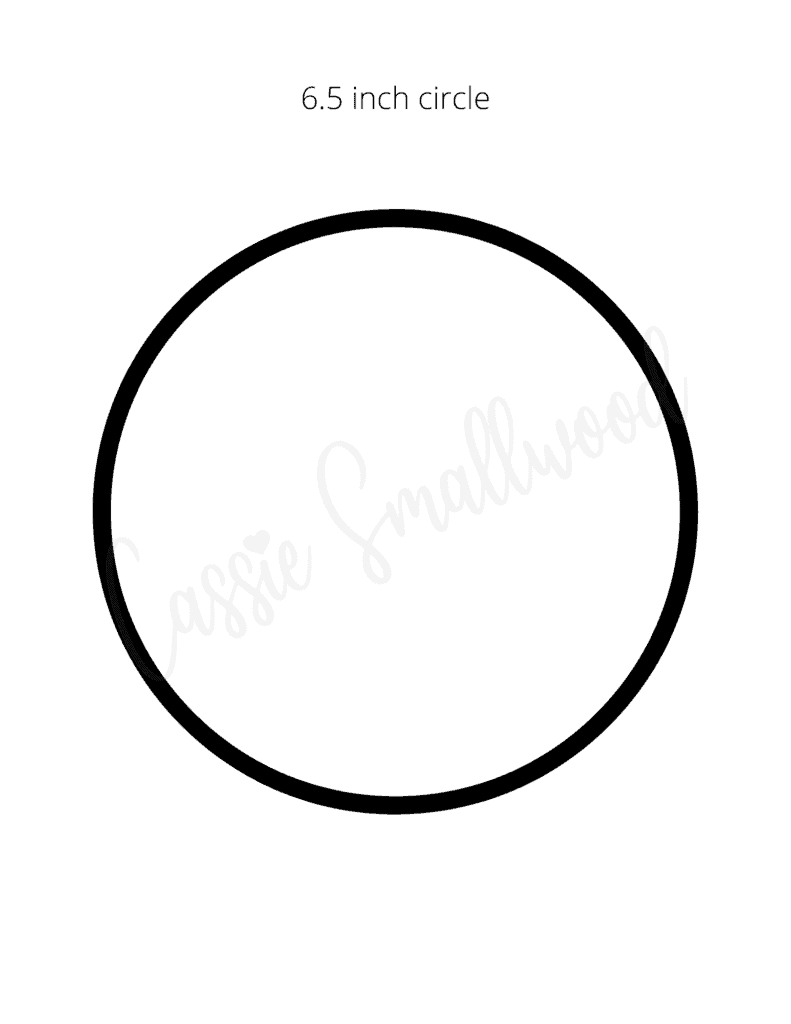 6.75 Inch Circle Template Blank Template SVG PNG JPG Graphic