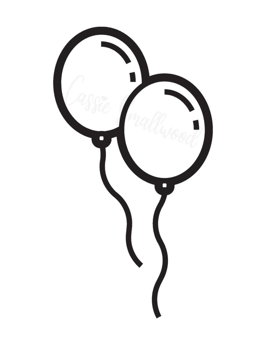 13 Cute Balloon Templates (Free Printable) Cassie Smallwood