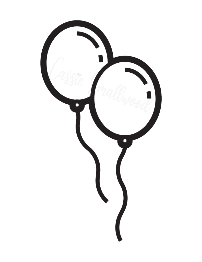 Free Printable Balloons Template