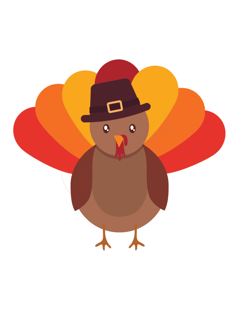 color turkey template