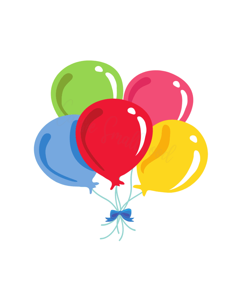 13 Cute Balloon Templates (Free Printable) - Cassie Smallwood