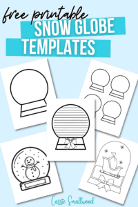 free printable snow globe templates