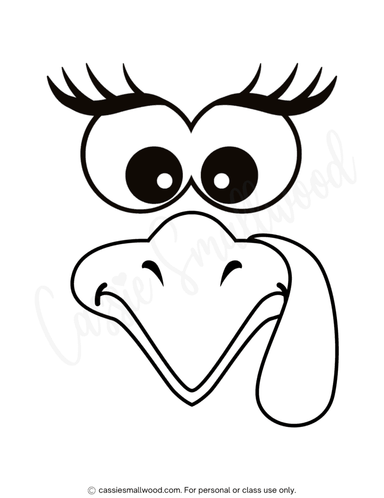 31 Cutest Turkey Templates - Cassie Smallwood