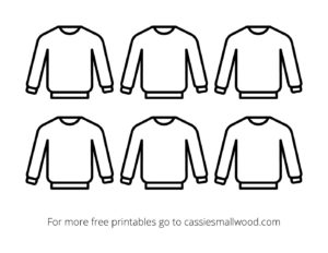 Mini Printable Sweater Template - Cassie Smallwood