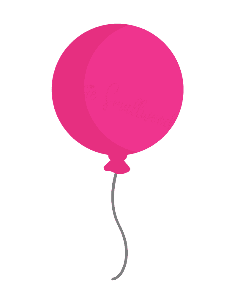 pink balloon template