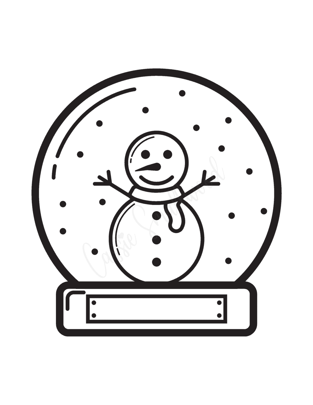 7 Cute Snow Globe Templates Cassie Smallwood
