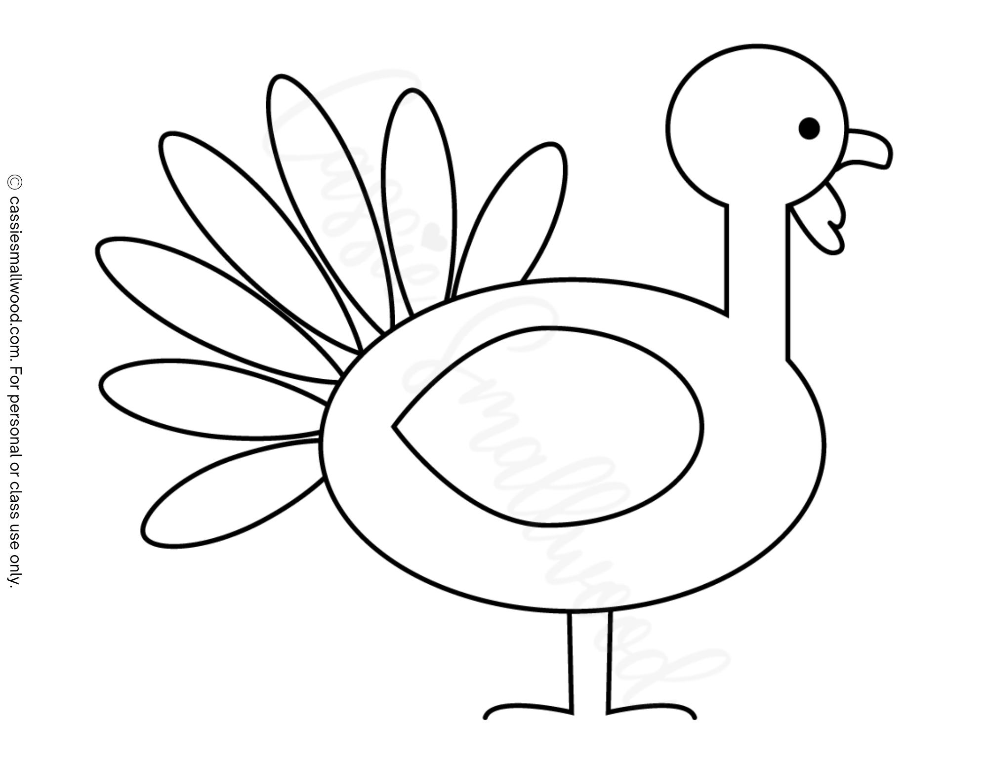 31 Cutest Turkey Templates - Cassie Smallwood