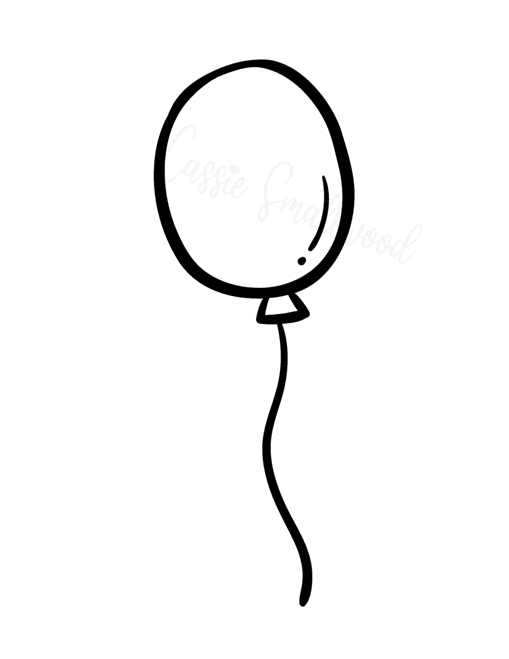 13 Cute Balloon Templates (Free Printable) Cassie Smallwood
