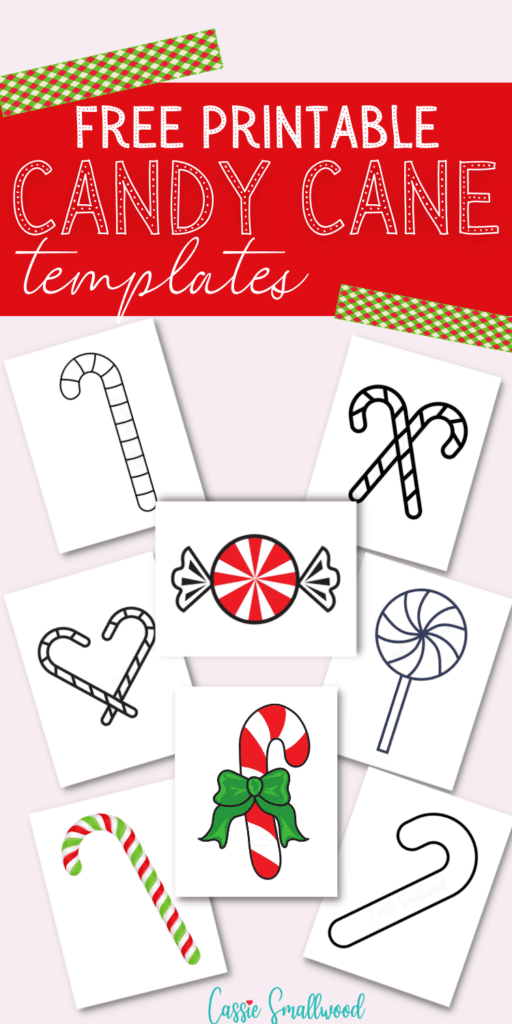 free printable candy cane templates