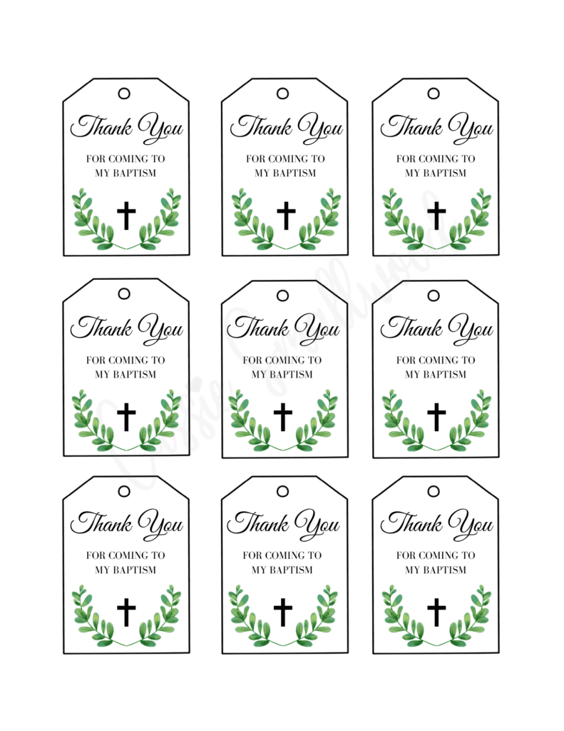 baptism favor tags free printable