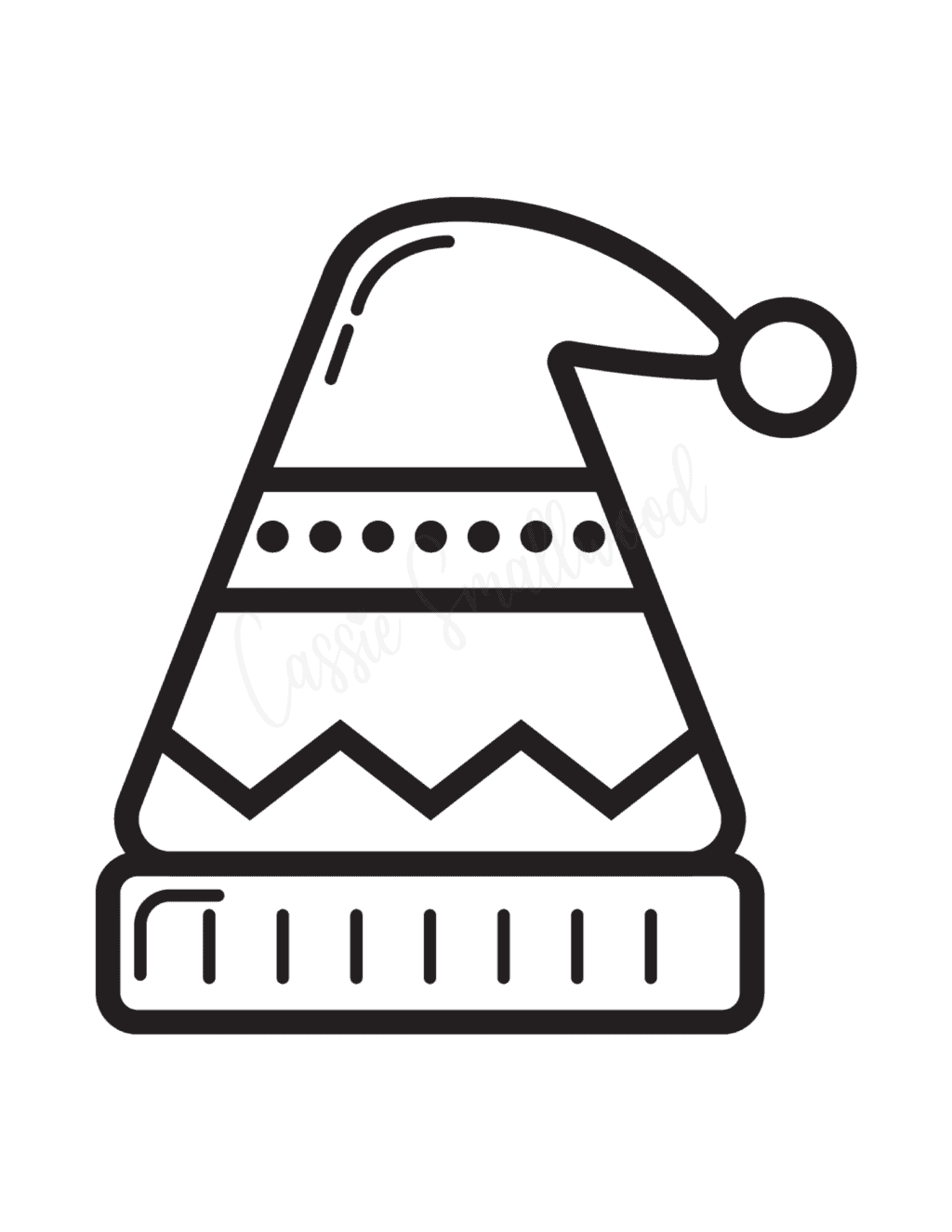 17 Cute Winter Hat Templates And Coloring Pages - Cassie Smallwood