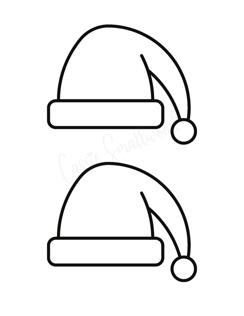 17 Cute Winter Hat Templates And Coloring Pages - Cassie Smallwood