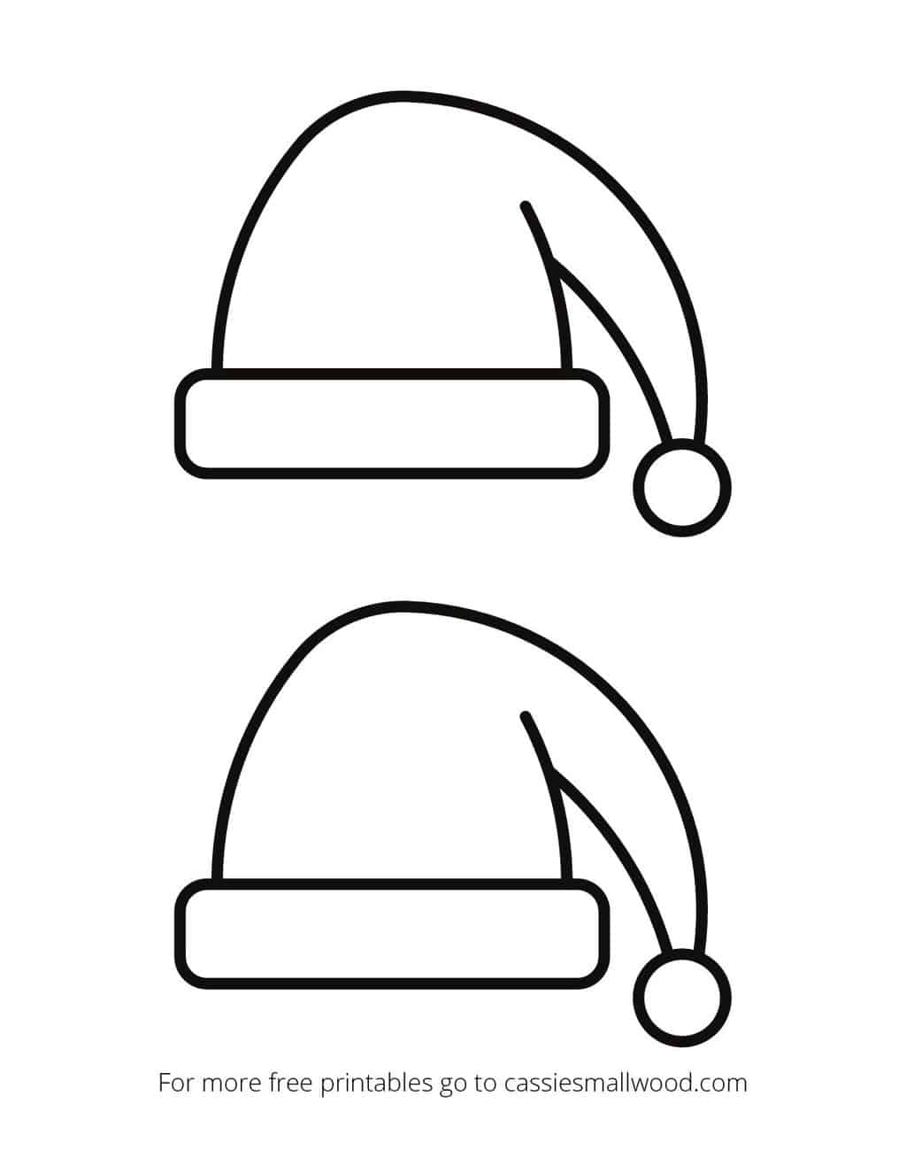 Printable Christmas Hats - Cassie Smallwood
