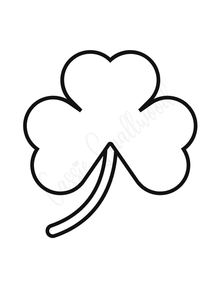 12 Unique Shamrock Templates (Free Printable) - Cassie Smallwood