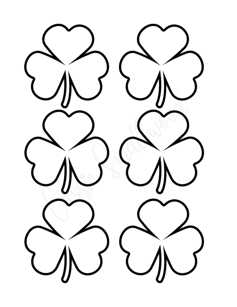 small-shamrocks-coloring-pages