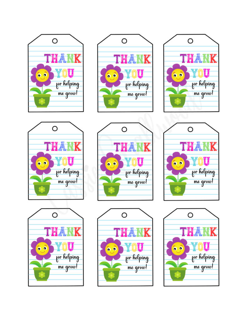 thank you for helping me grow printable teacher appreciation tags