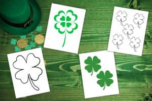 12 Cute Four Leaf Clover Printable Templates (FREE!) - Cassie Smallwood