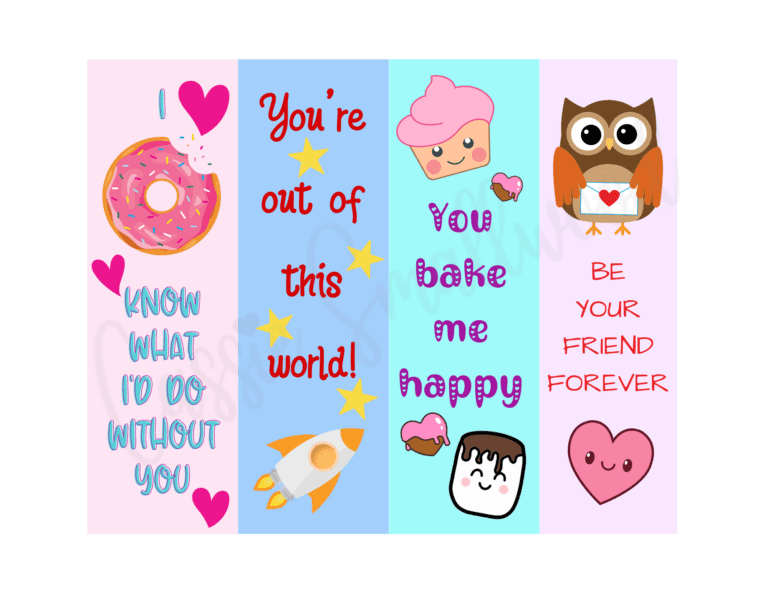100 Ridiculously Cute Free Printable Valentine Bookmarks