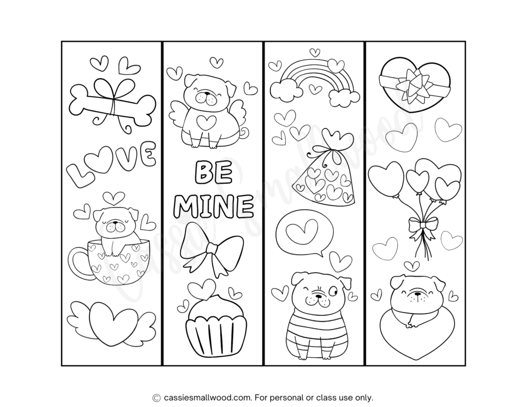 100-ridiculously-cute-free-printable-valentine-bookmarks-cassie-smallwood for Free Printable Black And White Bookmarks 100 Ridiculously Cute Free Printable Valentine Bookmarks - Cassie Smallwood for Free Printable Black And White Bookmarks