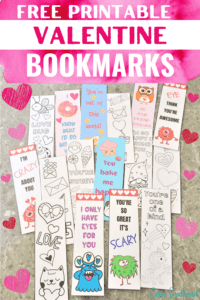 free printable valentine's day bookmarks