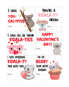 The Cutest Free Printable Valentine Exchange Cards For Kids - Cassie ...