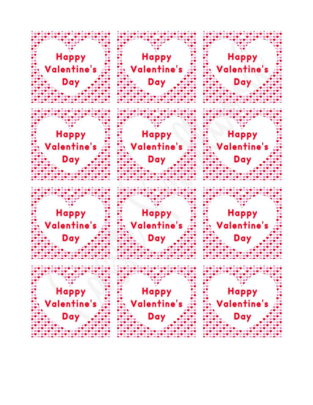 7 Insanely Cute Printable Happy Valentine's Day Tags - Cassie Smallwood