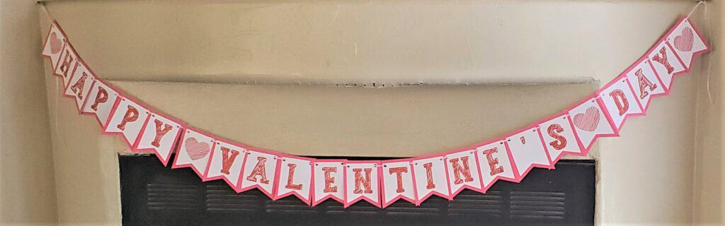 Happy Valentine's Day Printable Banner