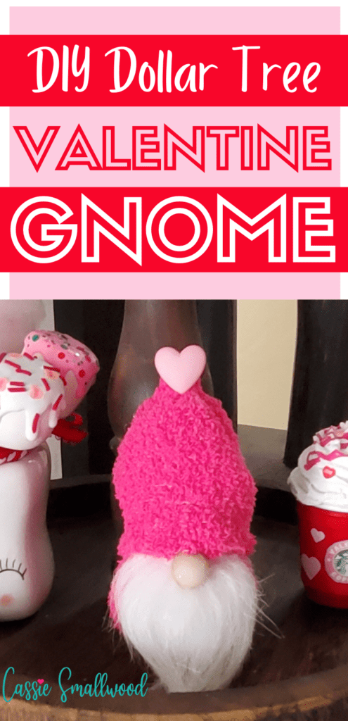 DIY Dollar Tree Valentine Gnome
