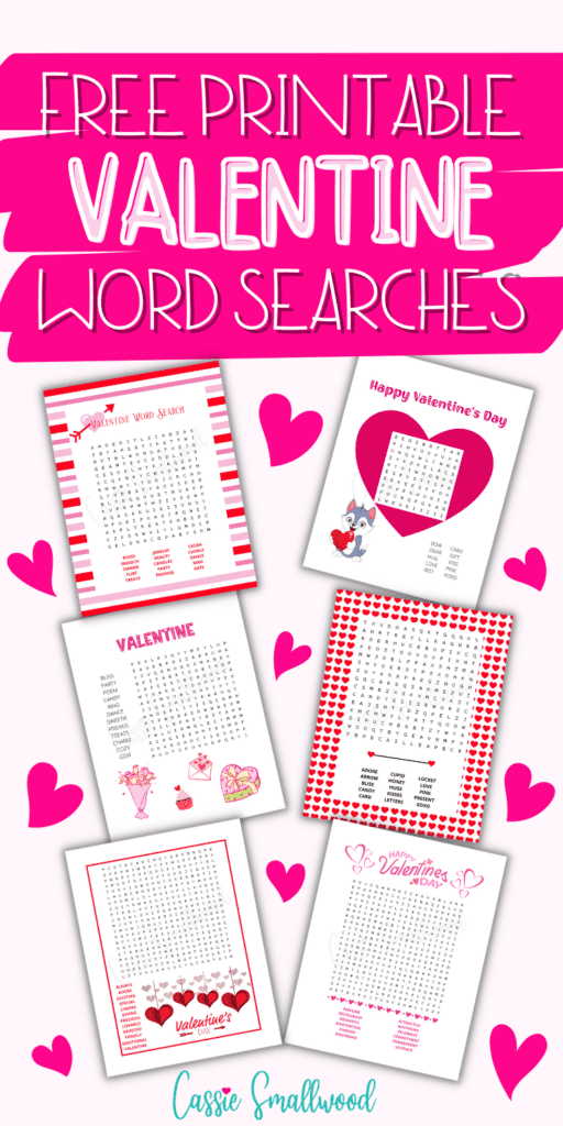 FREE PRINTABLE VALENTINE WORD SEARCH PUZZLES