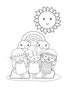 The Cutest Rainbow Coloring Pages (Free Printable) - Cassie Smallwood