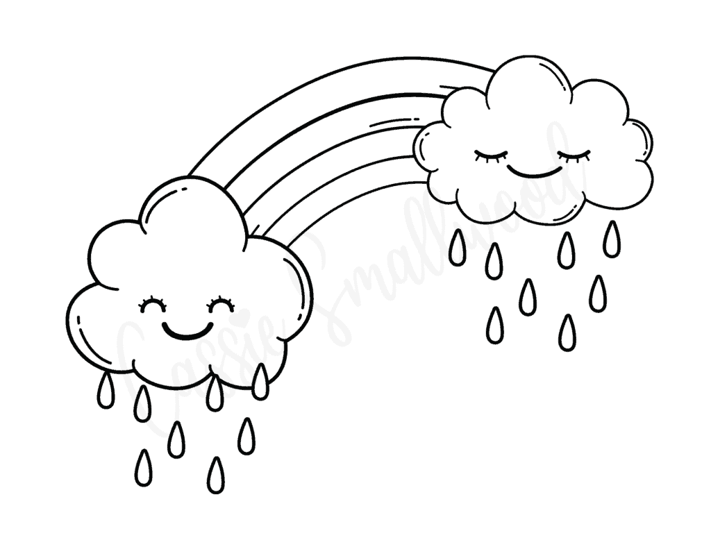 rainbow coloring worksheet