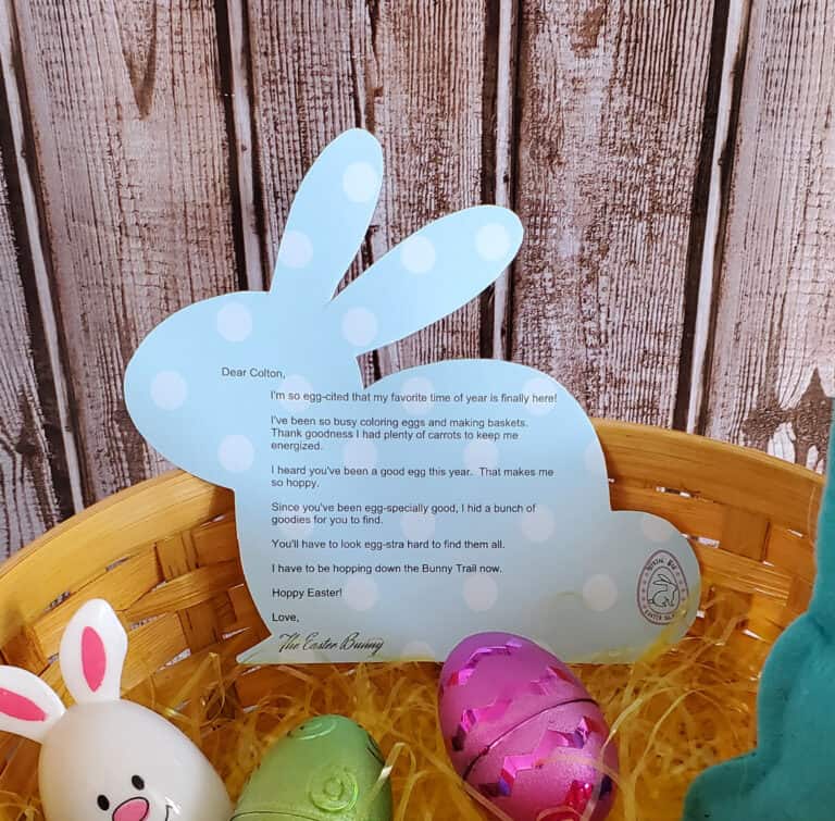 7 Adorable Easter Bunny Letters